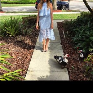 Blouse with skirt